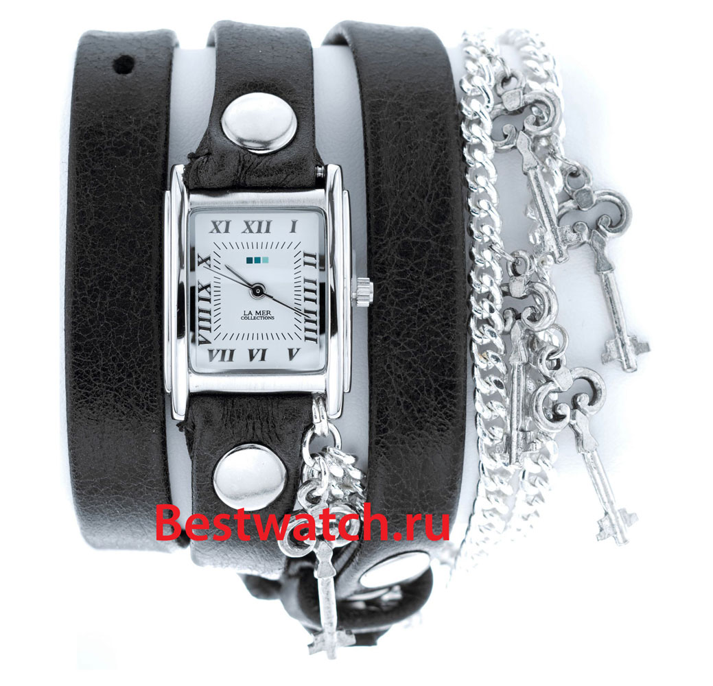 Часы La Mer С цепочками и подвесками LMCW1032-SILX